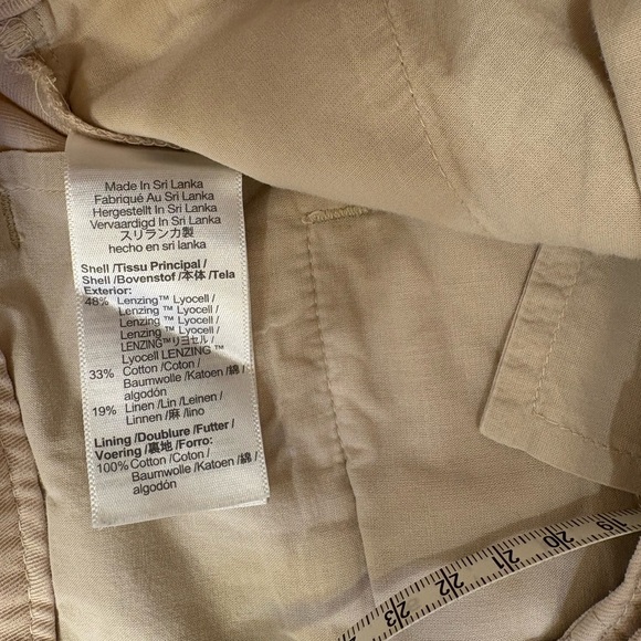 Madewell Harlow Wide Leg Pants. Khaki. Size 10 - Picture 14 of 14